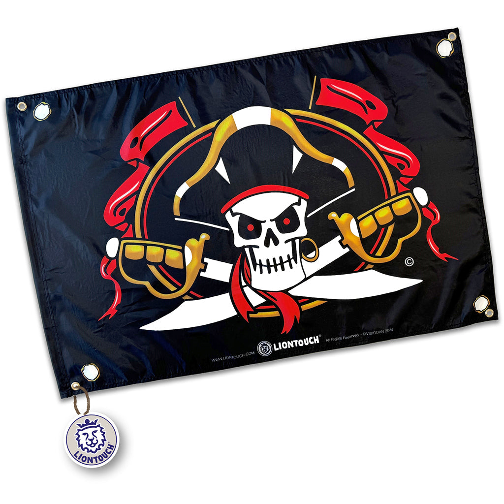 Liontouch piratflag captain cross flag 70 x 100 cm