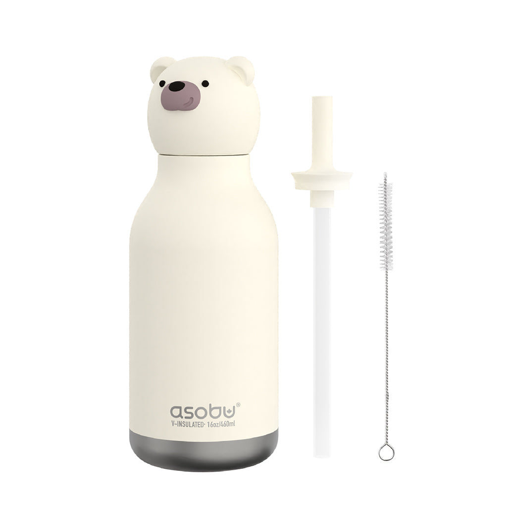 Asobu Bestie Animal termo drikkedunk, 460 ml – Isbjørn