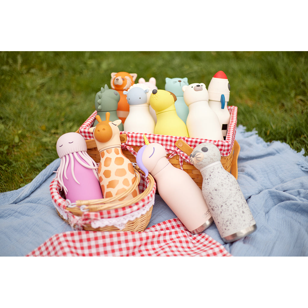 Asobu Bestie Animal termo drikkedunk, 460 ml – Flamingo
