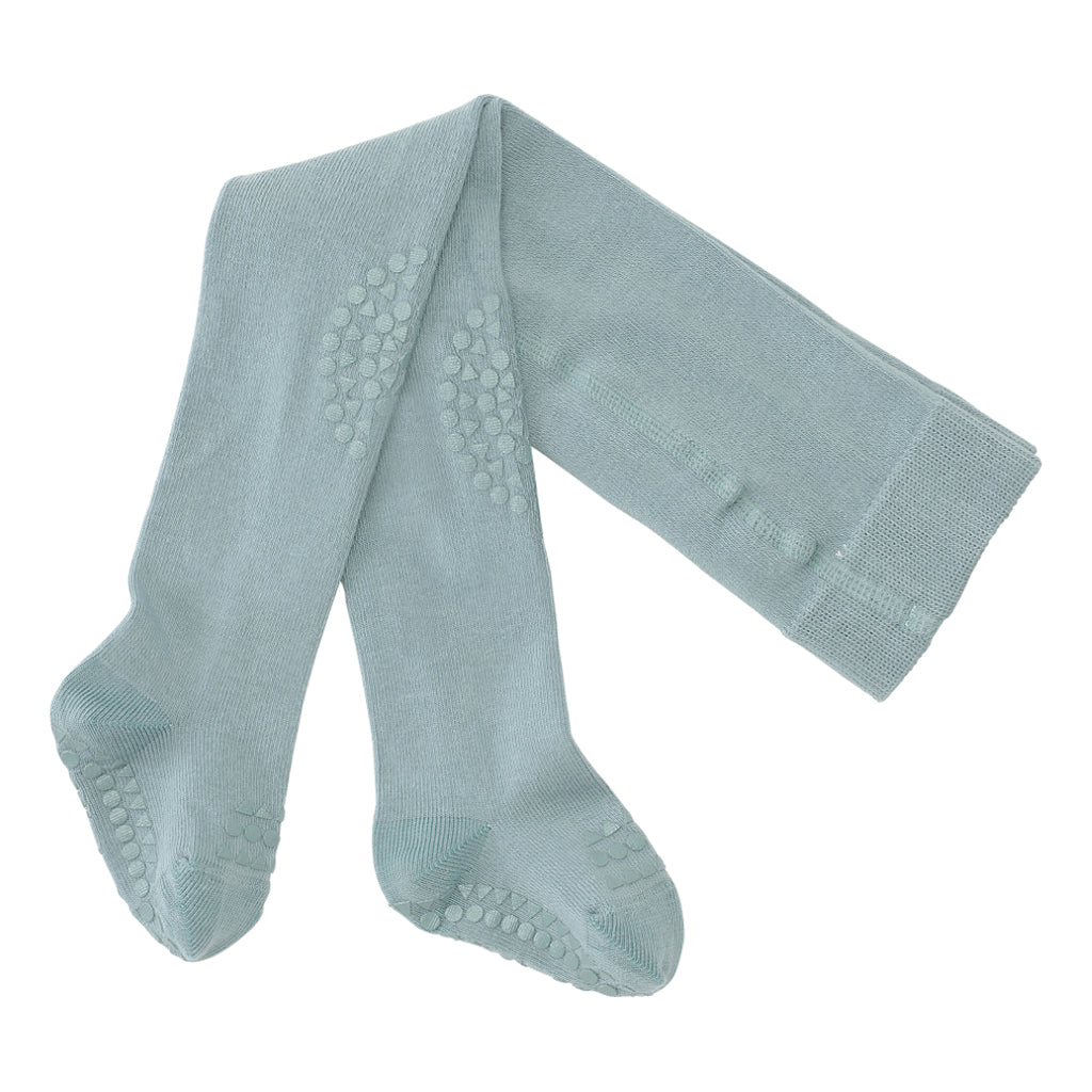 GoBabyGo kravlestrømpebuks med gummidutter, dusty blue