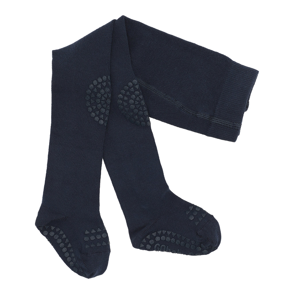 GoBabyGo kravlestrømpebuks med gummidutter, navy blue