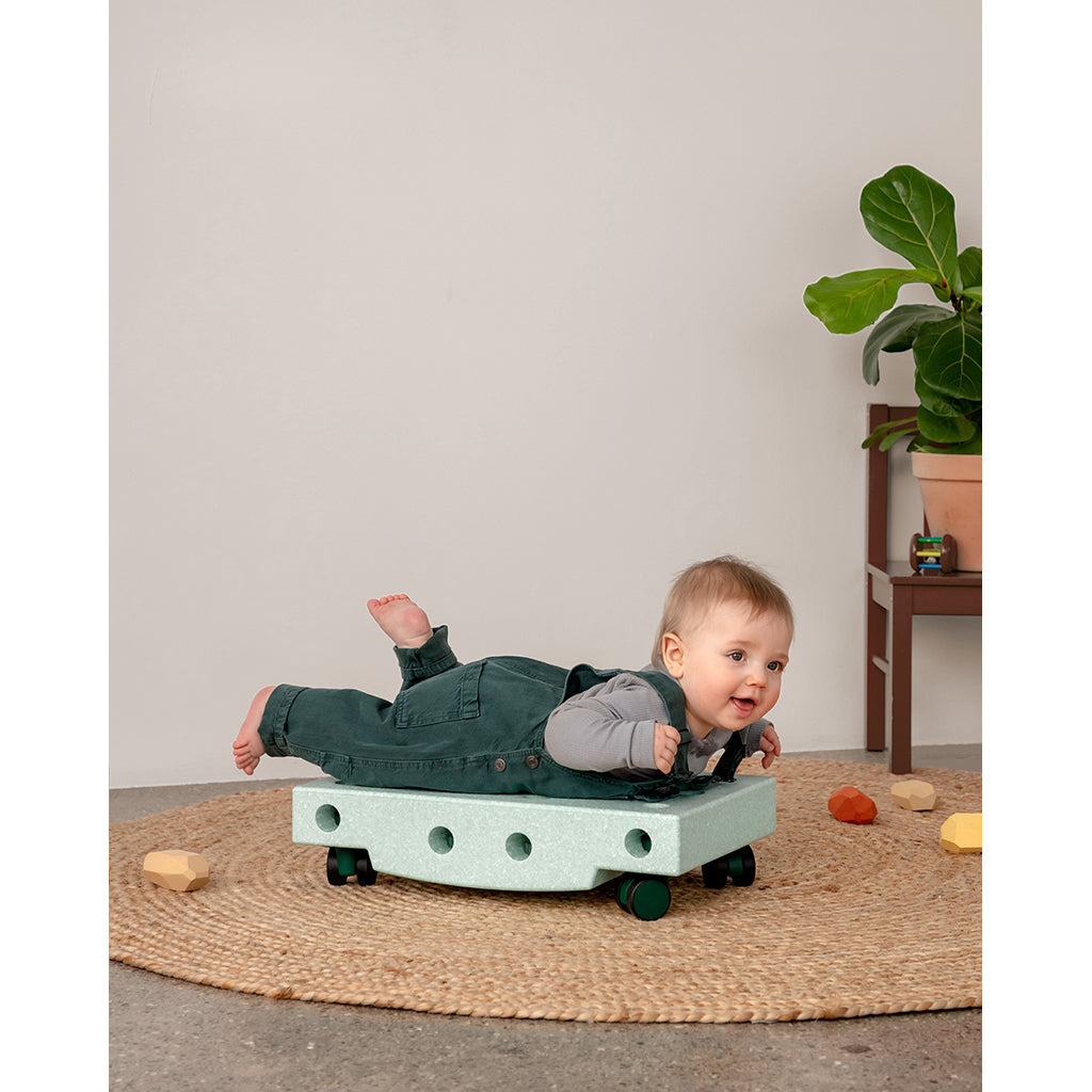 Modu byggeleketøy i skum, Curiosity sett, 14 deler – Ocean mint/Forest green