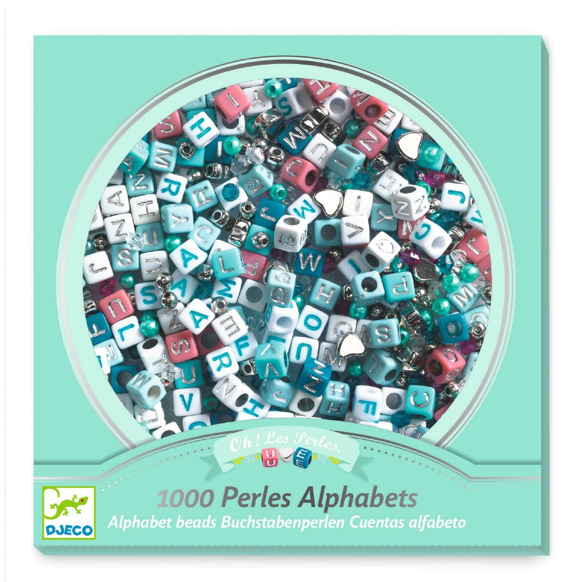 Djeco Perler Alfabet, Silver produktbillede