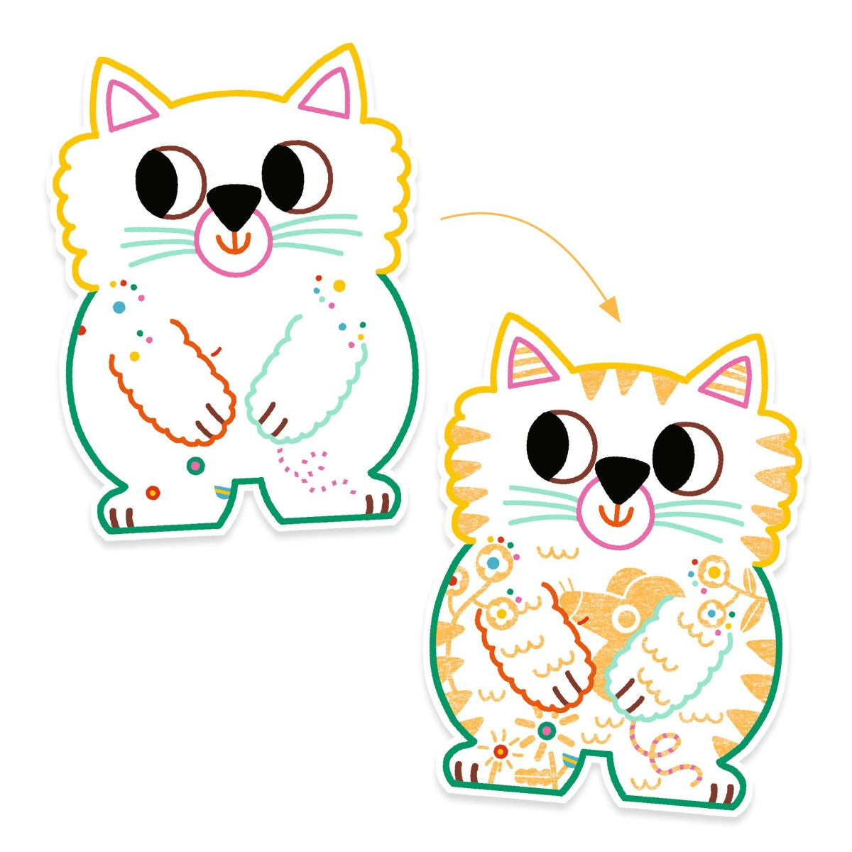 Djeco fargeleggingssett, Kjæledyr