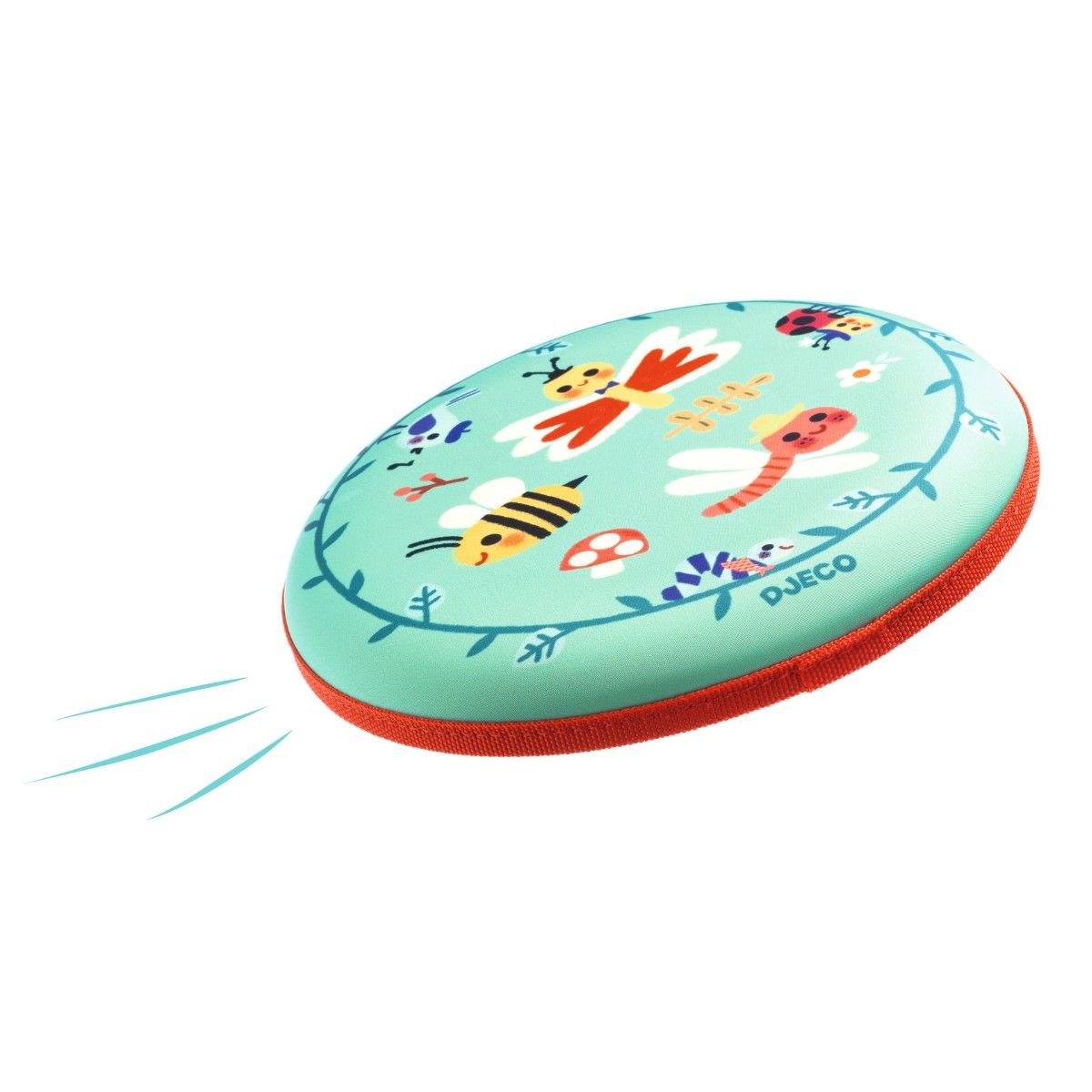 Djeco frisbee med flyvende insekter, et skumlegetøj.