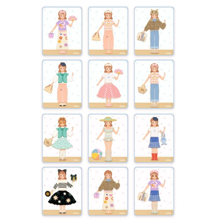 Djeco magnetleker, Inzebox - Påkledning