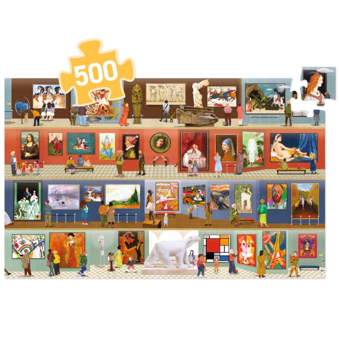 Djeco Puslespill, På museet - 500 brikker