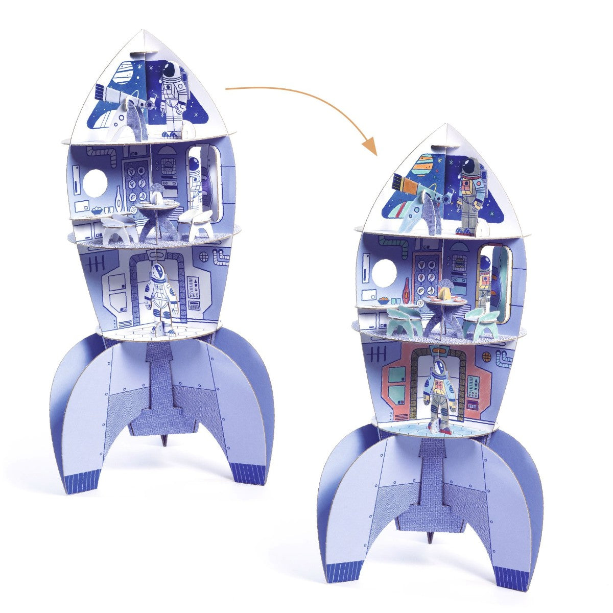 Djeco Fargelegg - Bygg - Lek, Romrakett