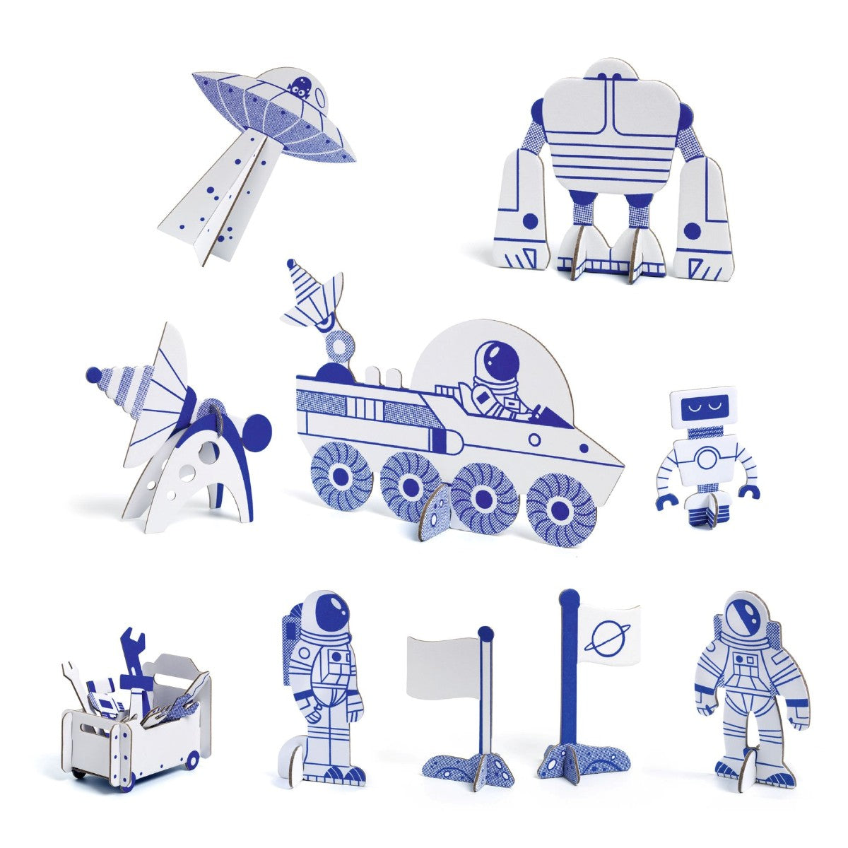 Djeco Fargelegg - Bygg - Lek, Romrakett