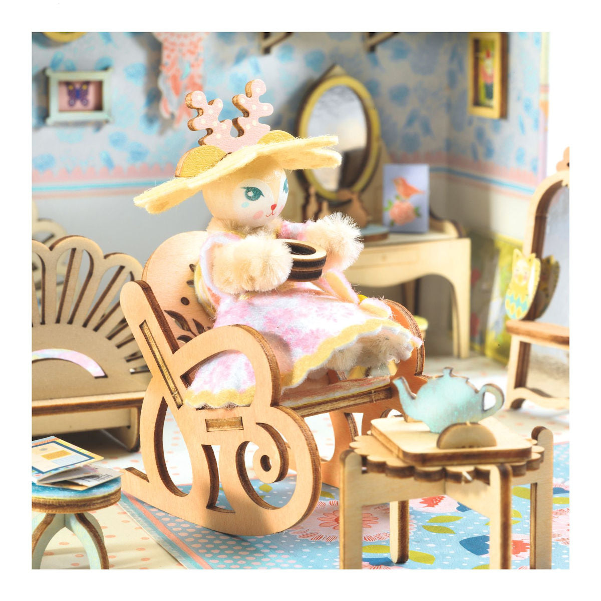 Djeco Mi House, DIY, miniatyrdukkehus - Alba