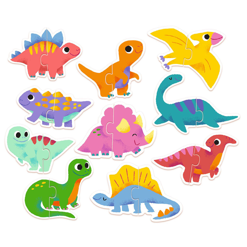 Djeco puslespill duo, Dinosaurer