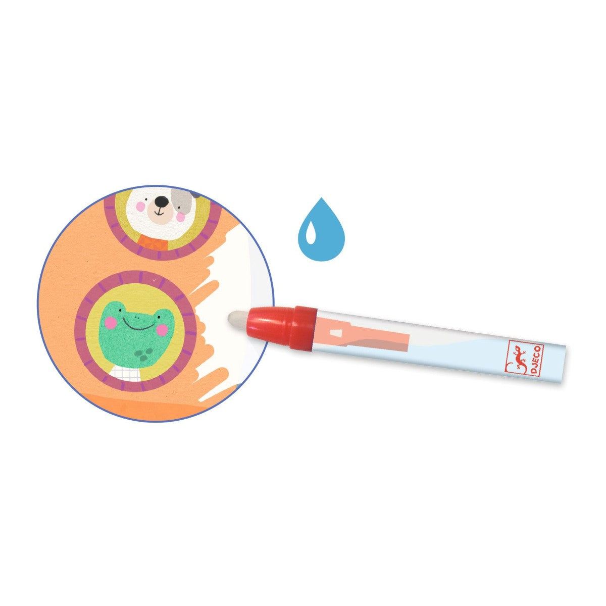 Djeco Fargelegg med vann, Transport