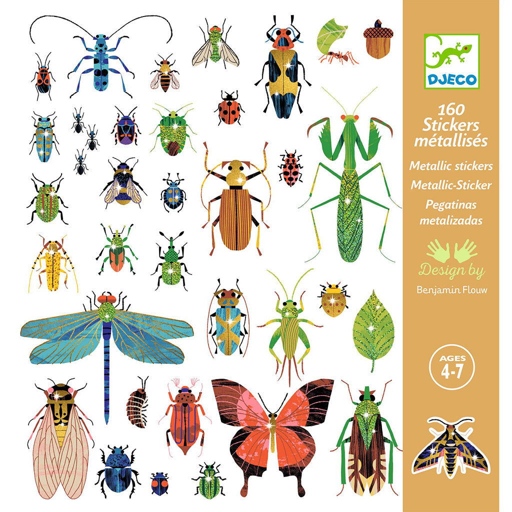 Djeco klistremerker, Insekter