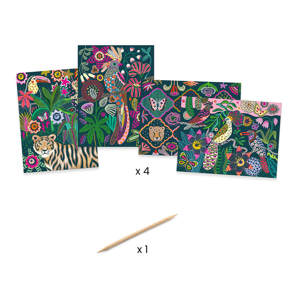 Djeco Scratch kort, Rococo