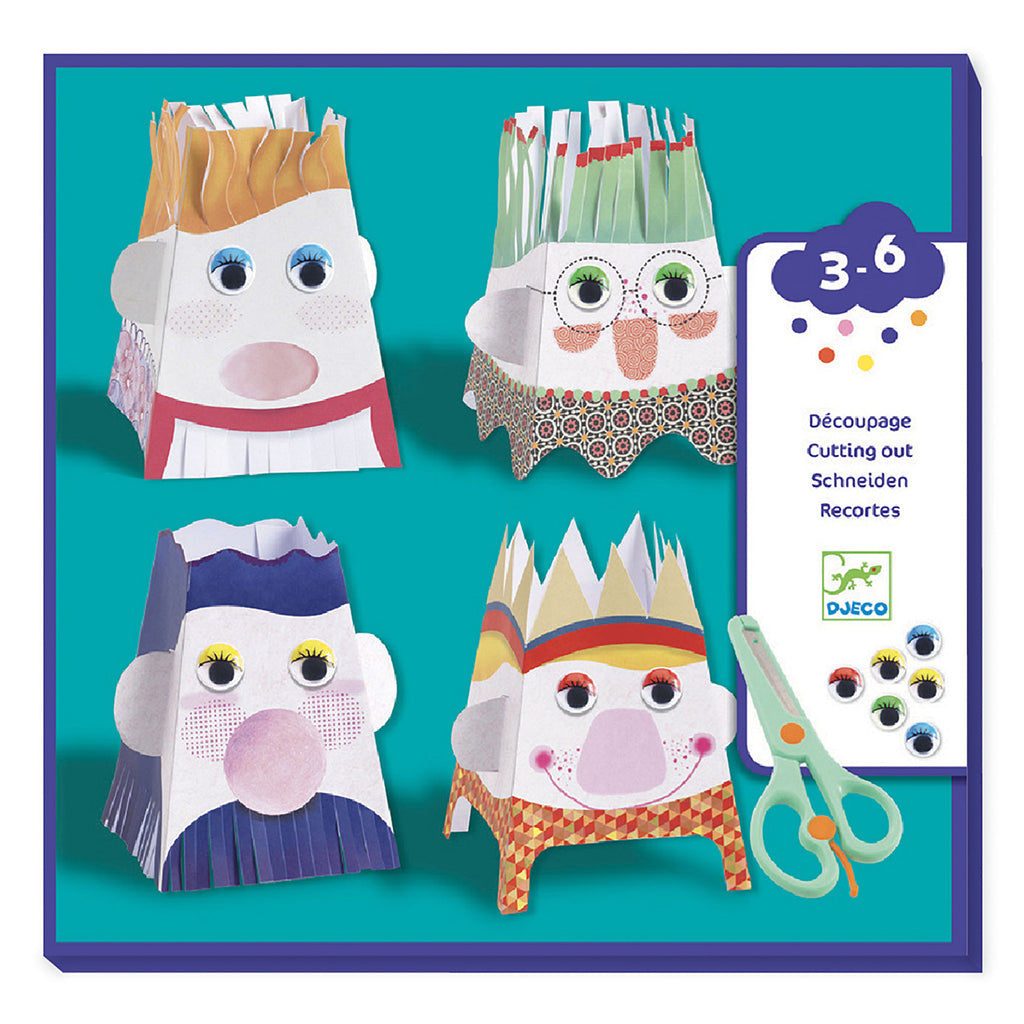 Djeco decoupage, Klip-ud snip snip figurer