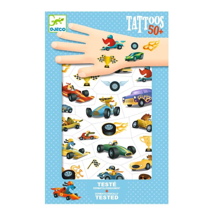 Djeco Tattoos, Biler