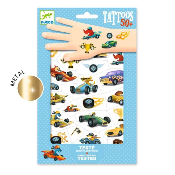 Djeco Tattoos, Biler