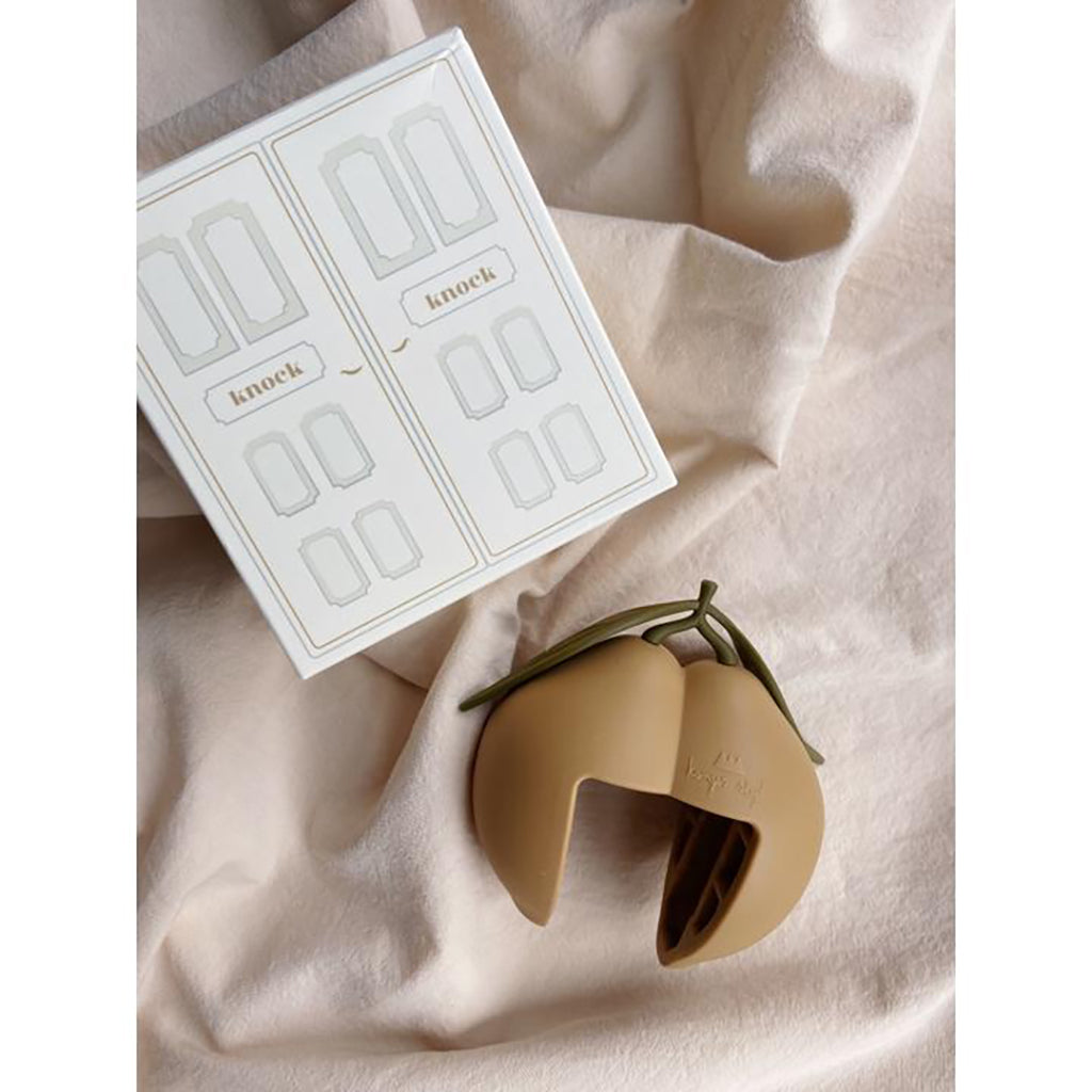 Konges Sløjd dørstopper i silikon, Lemon - Multi