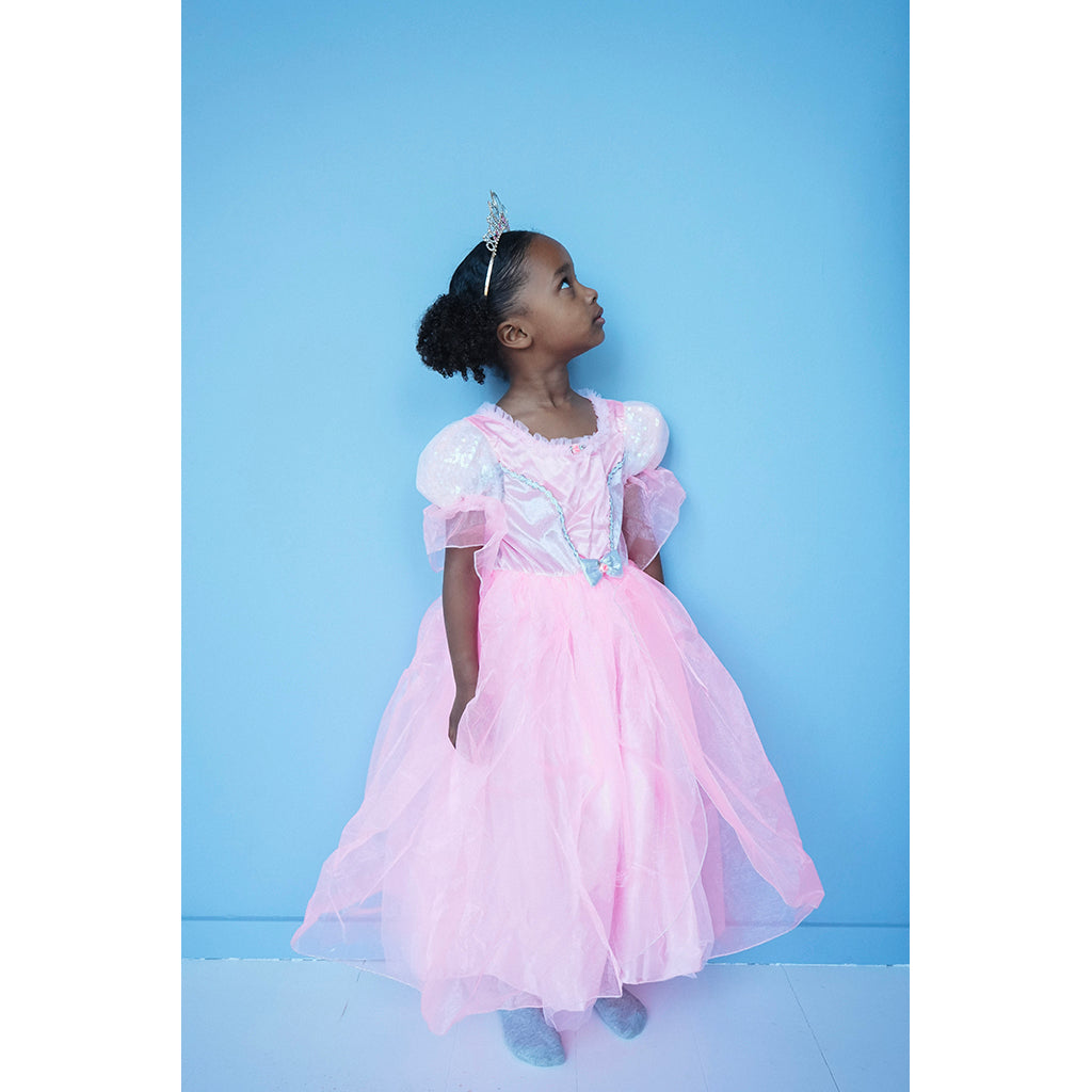 Souza Prinsessekjole Annerose i pink tyl til piger