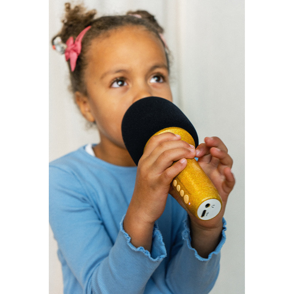 Lalarma Glitter Grove mikrofon, Gull