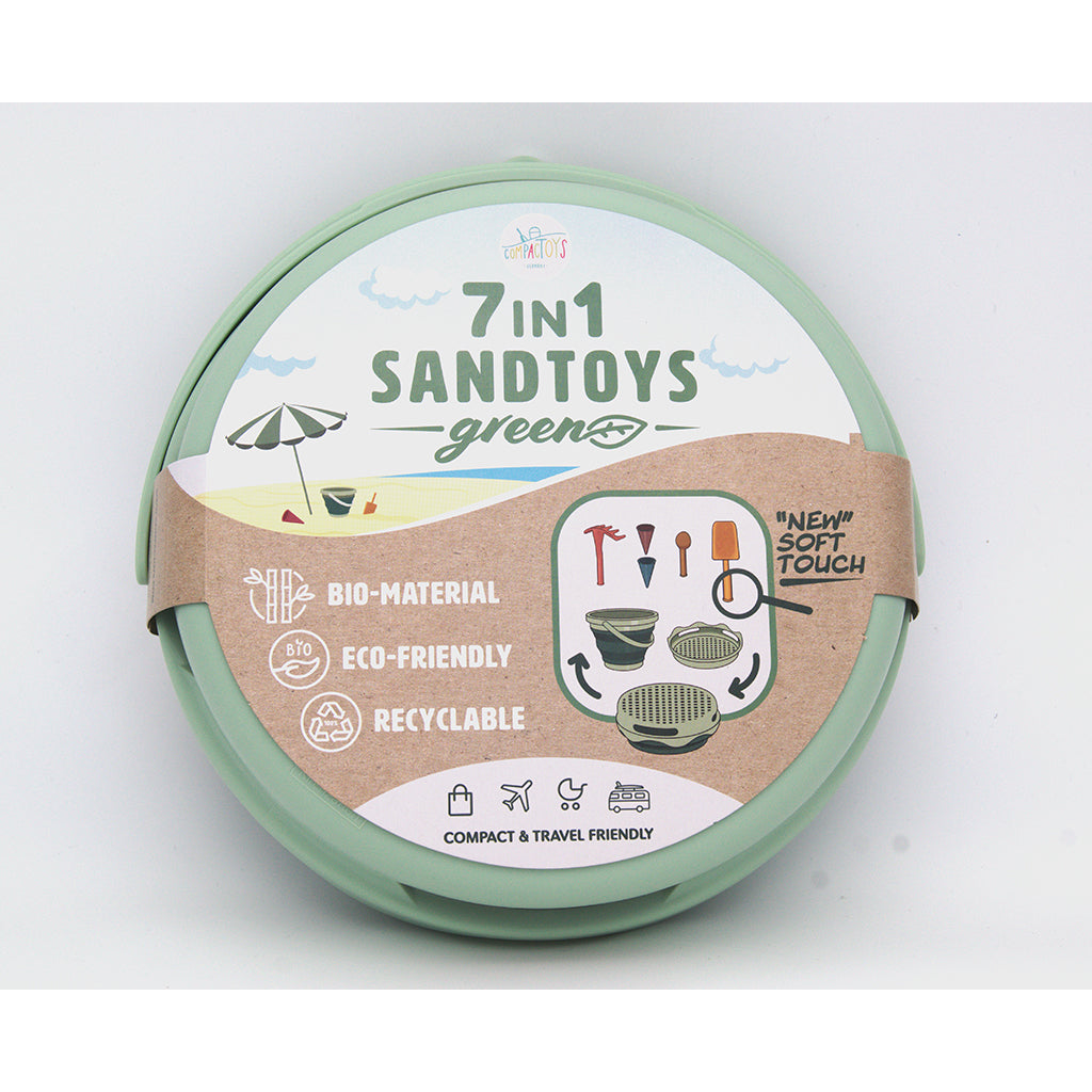 Compactoys BIO sandleketøy, 7-i-én – Green