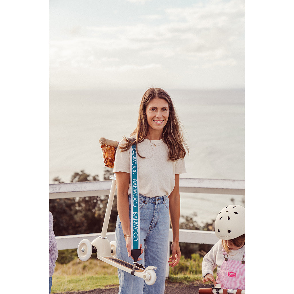 Banwood Carry strap, bærestropp for skateboard, sparkesykkel og løpesykkel - Krem