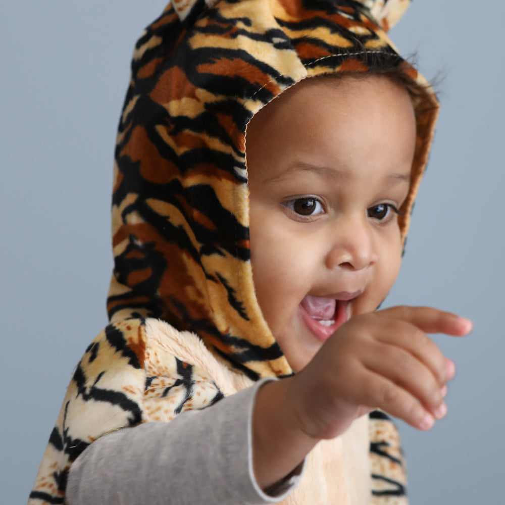 Den Gode Fe dyrekostyme, Tiger kappe - str. 1-4 år