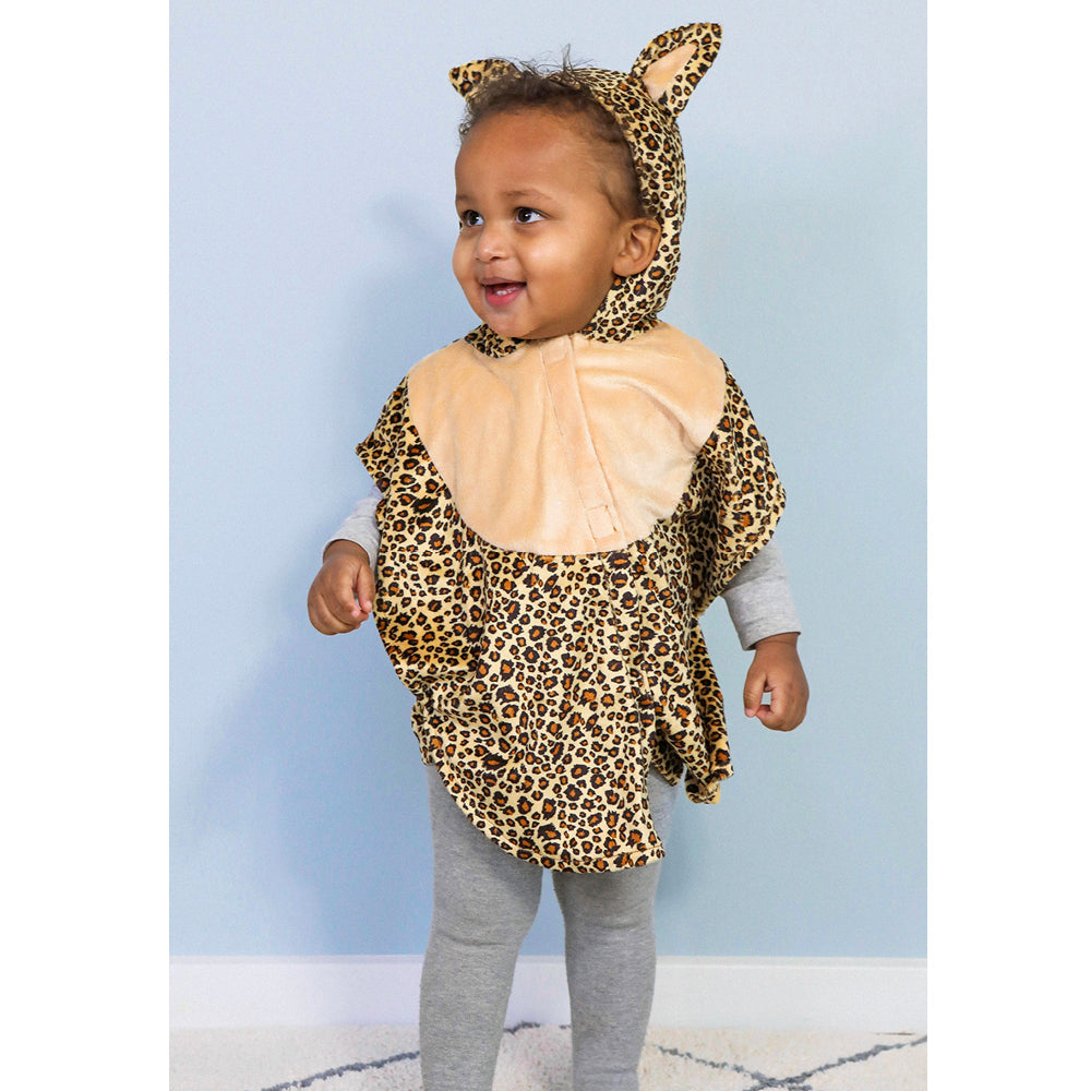 Den goda Fen dyrekostume, Leopard kappe - str. 1-4 år