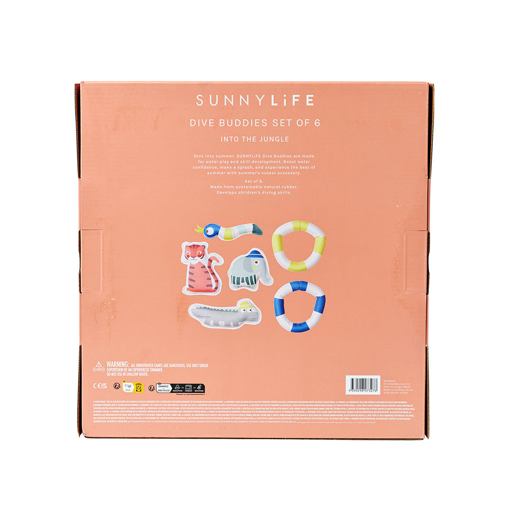 Sunnylife Dykker venner, Into the Jungle – Multisett med 6 stk.