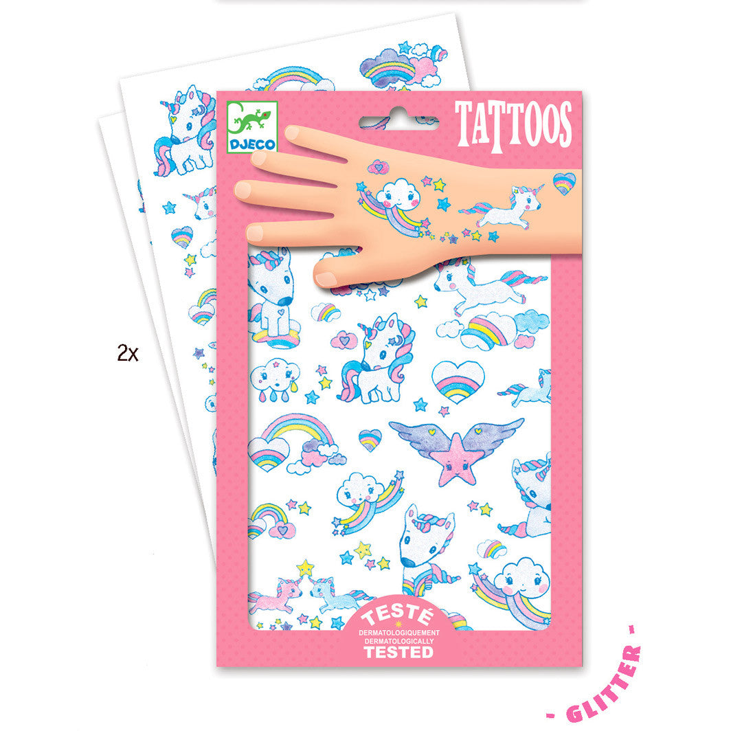 Djeco tatoveringer, enhjørninger