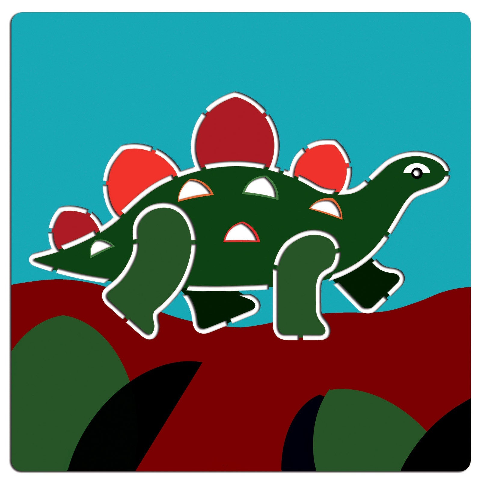 Djeco tegnesjablonger - dino