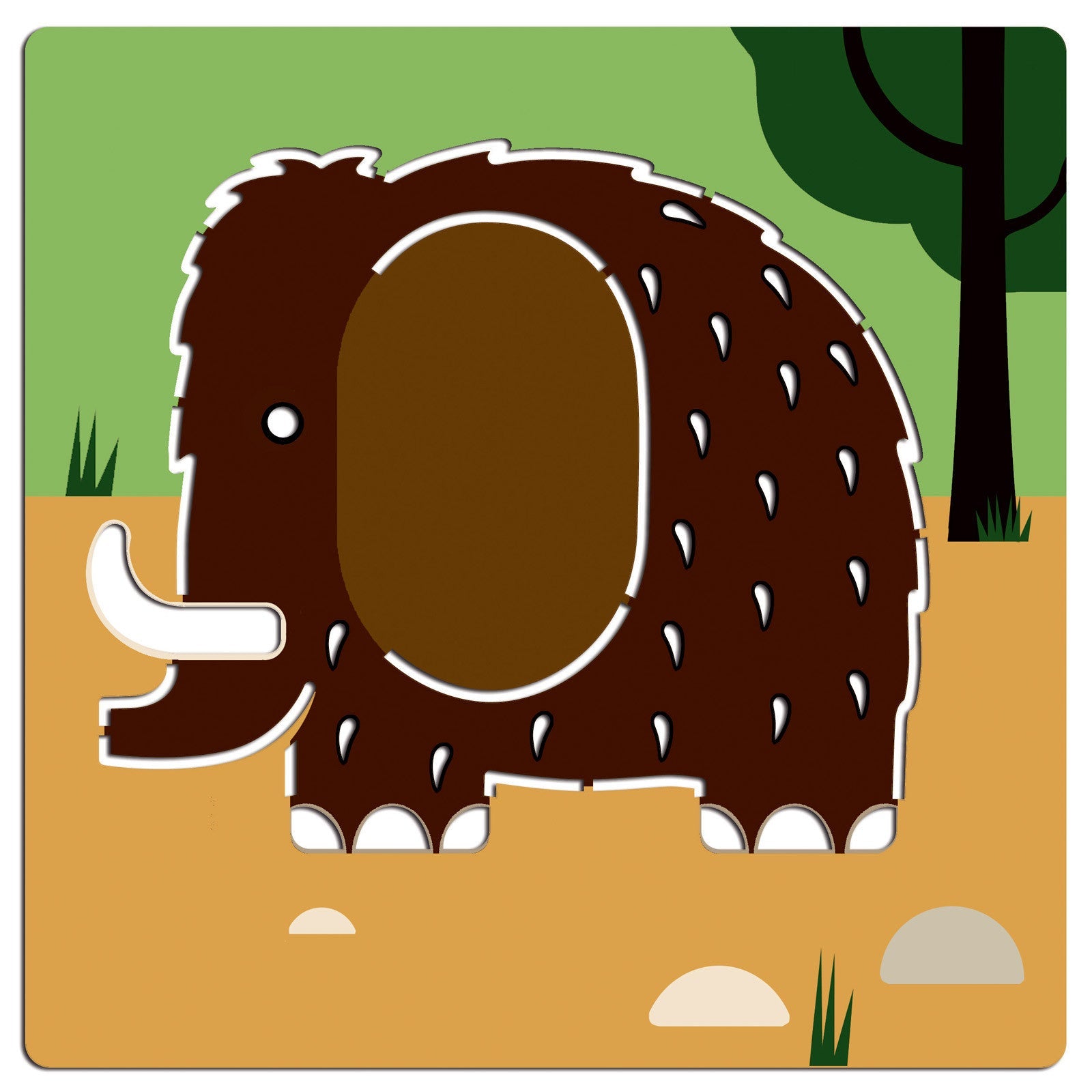 Djeco tegnesjablonger - dino