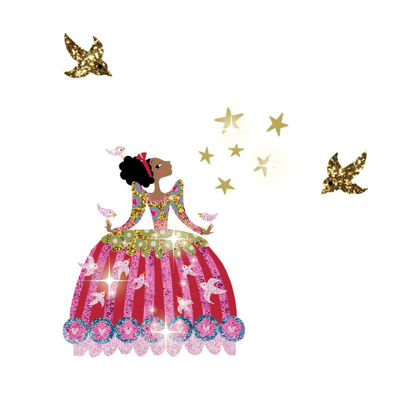 Djeco kreativ eske, glitter - kjoler