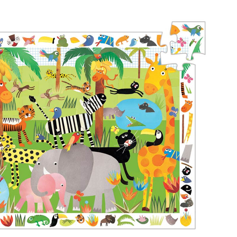 Djeco puslespill, Jungledyr - 35 brikker
