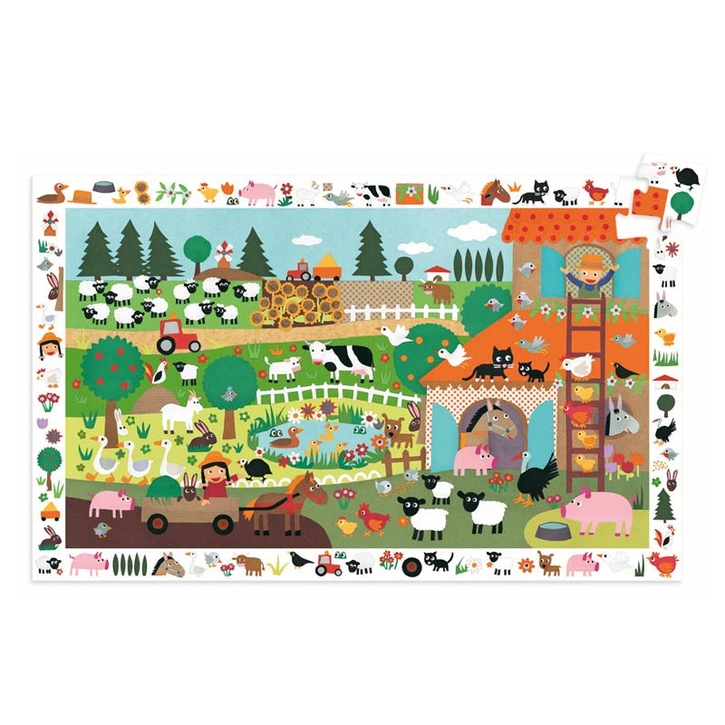 Djeco puslespill, bondegård - 35 brikker