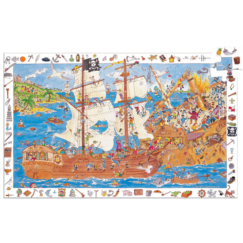 Djeco puslespill, pirat - 100 brikker