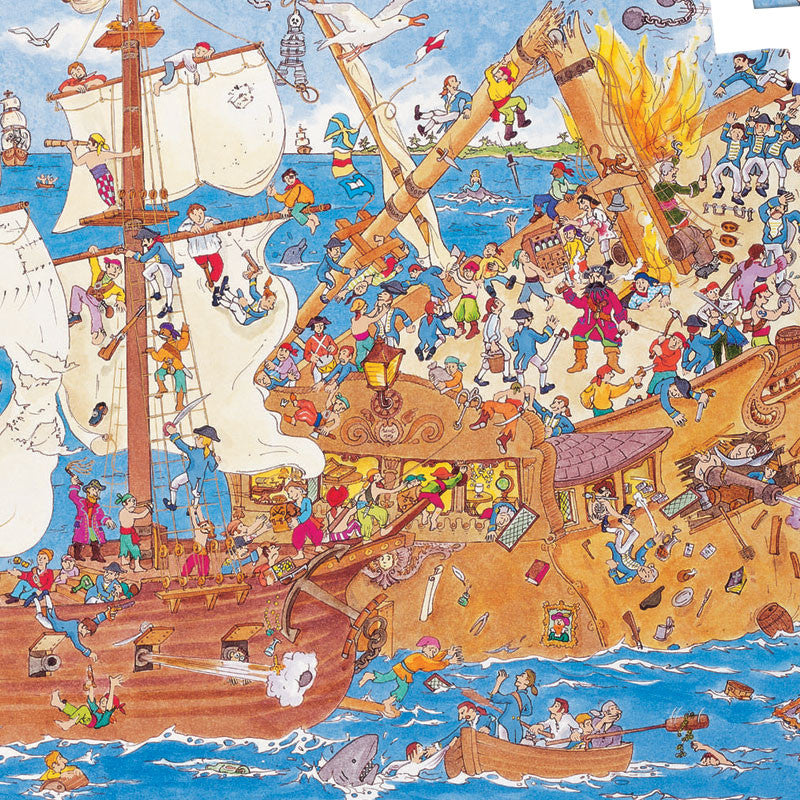 Djeco puslespill, pirat - 100 brikker