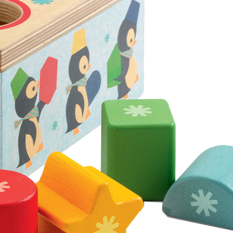 Djeco lekekasse i tre, Pingvin