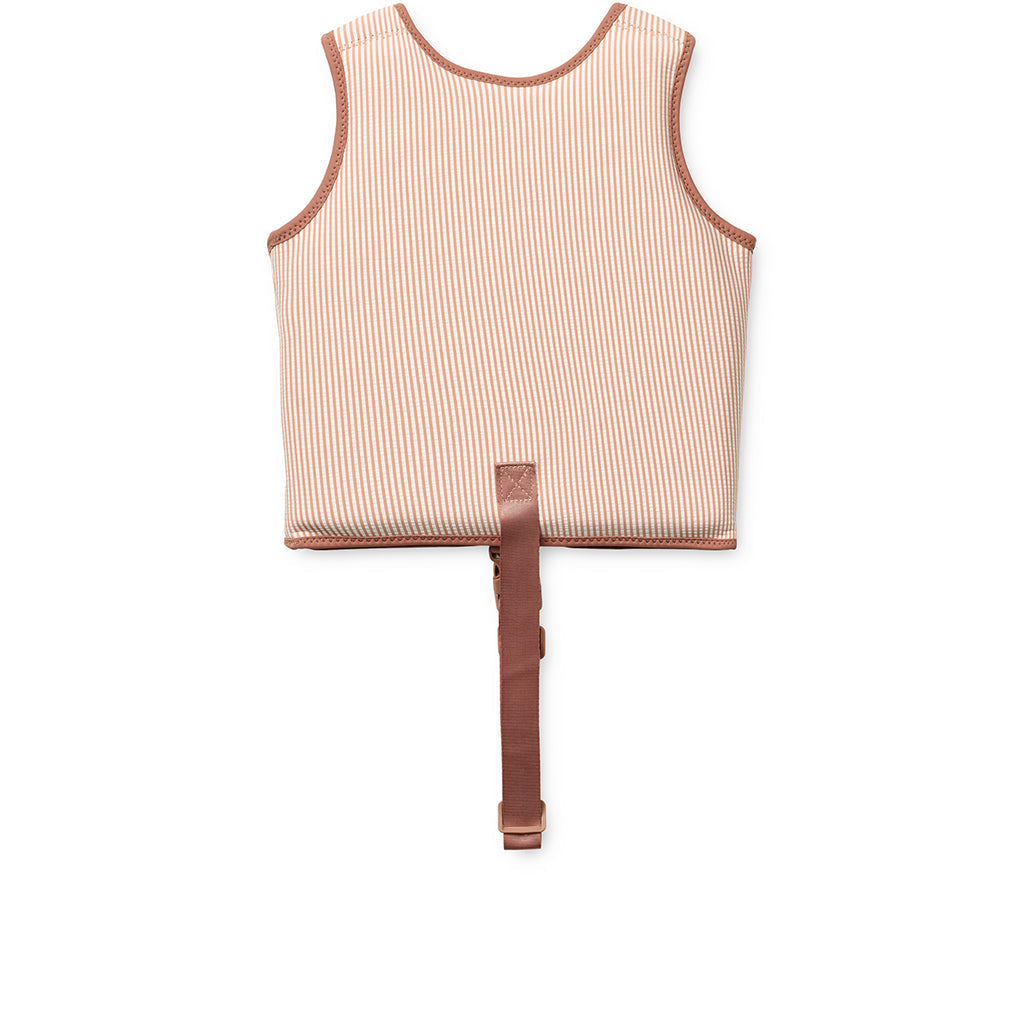 Liewood Dove svømmevest i bæk-og-bølge, Stripe pale tuscany/creme de la creme - flere str.