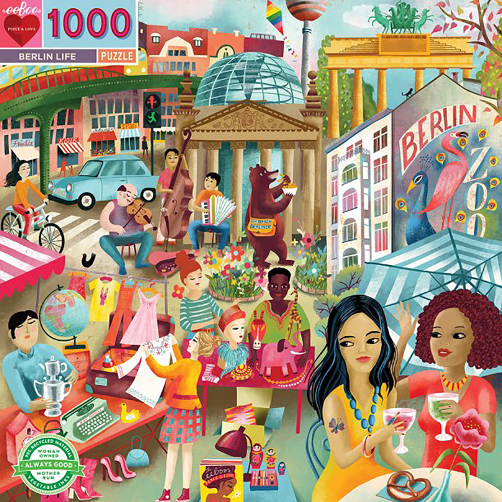 Eeboo puslespil, Berlin Life - 1000 brikker