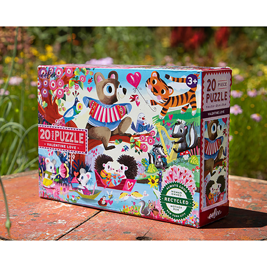 Eeboo Puslespill, Er glad i - 20 brikker