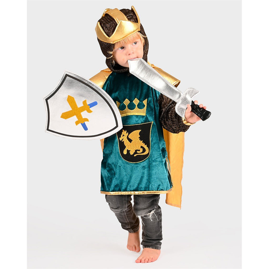 Den Goda Fen kostyme, Ridderdrakt, Dragon king - Str. 2-8 år