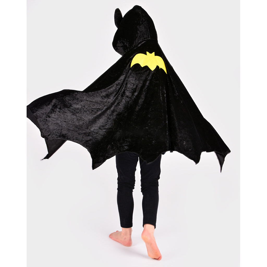 Den Goda Fen udklædning Batgirl eller batman kappe str. 1-8 år