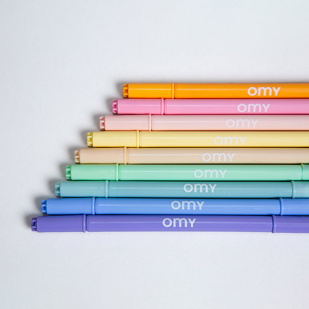 Omy Filt tusjer, 9 stk – Pastell