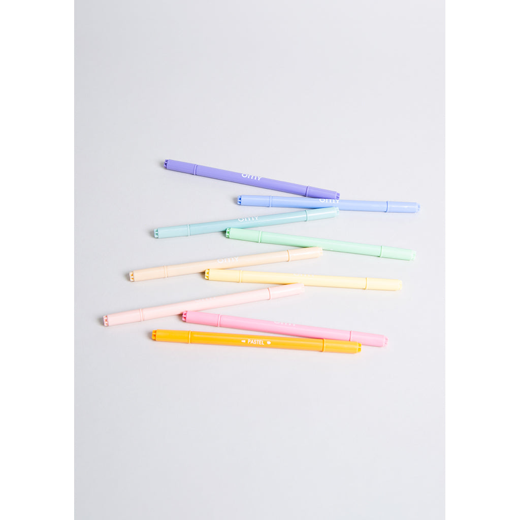 Omy Filt tusjer, 9 stk – Pastell