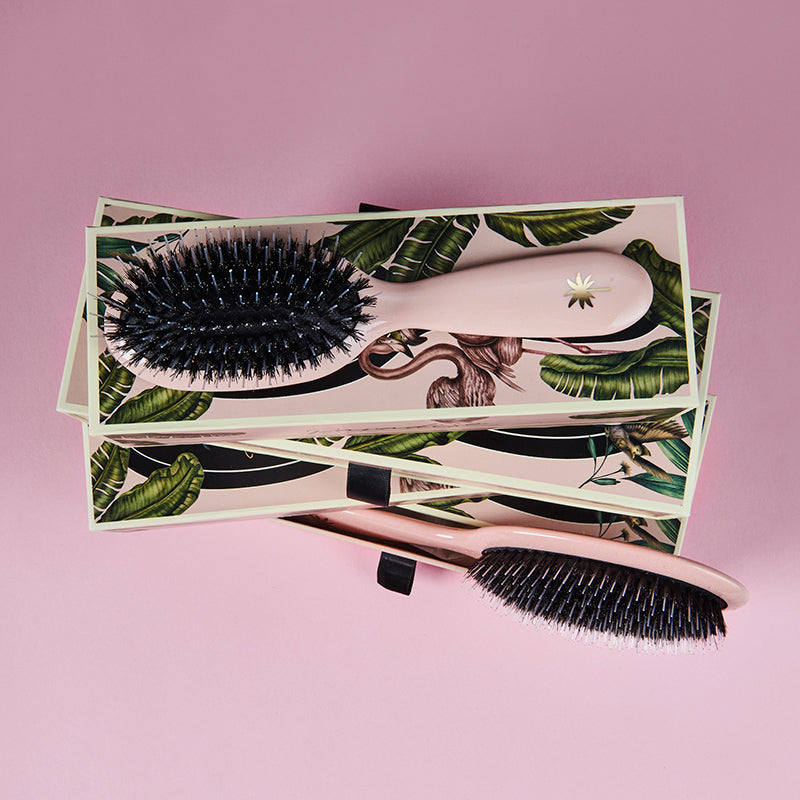 Fan Palm hårbørste, Blush - Medium