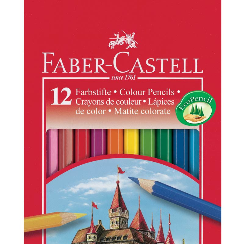 Faber-Castell, 12 stk fargeblyanter