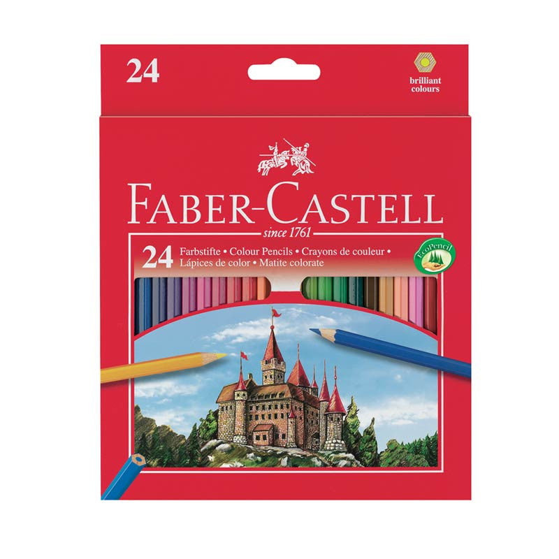 Faber-Castell, 24 stk fargeblyanter