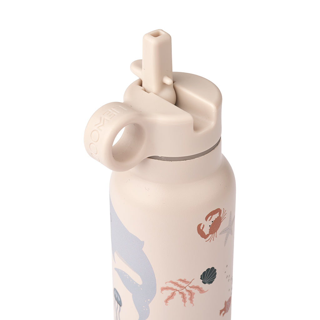 Liewood Falk vannflaske, termoflaske 350 ml. - Sea Creature/ Sandy