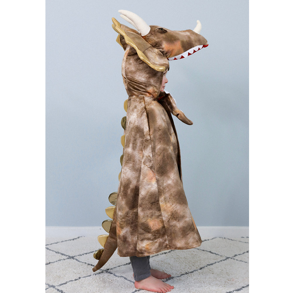 Great Pretenders dyrekostyme, GrandasaurusTriceratops Cape m. klør - str. 5-6 år